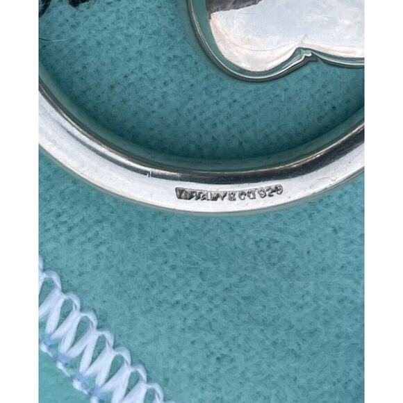 Vintage Tiffany Co. Sterling Silver Puffy Heart Ball Screwball Key Ring Keychain - Picture 7 of 16